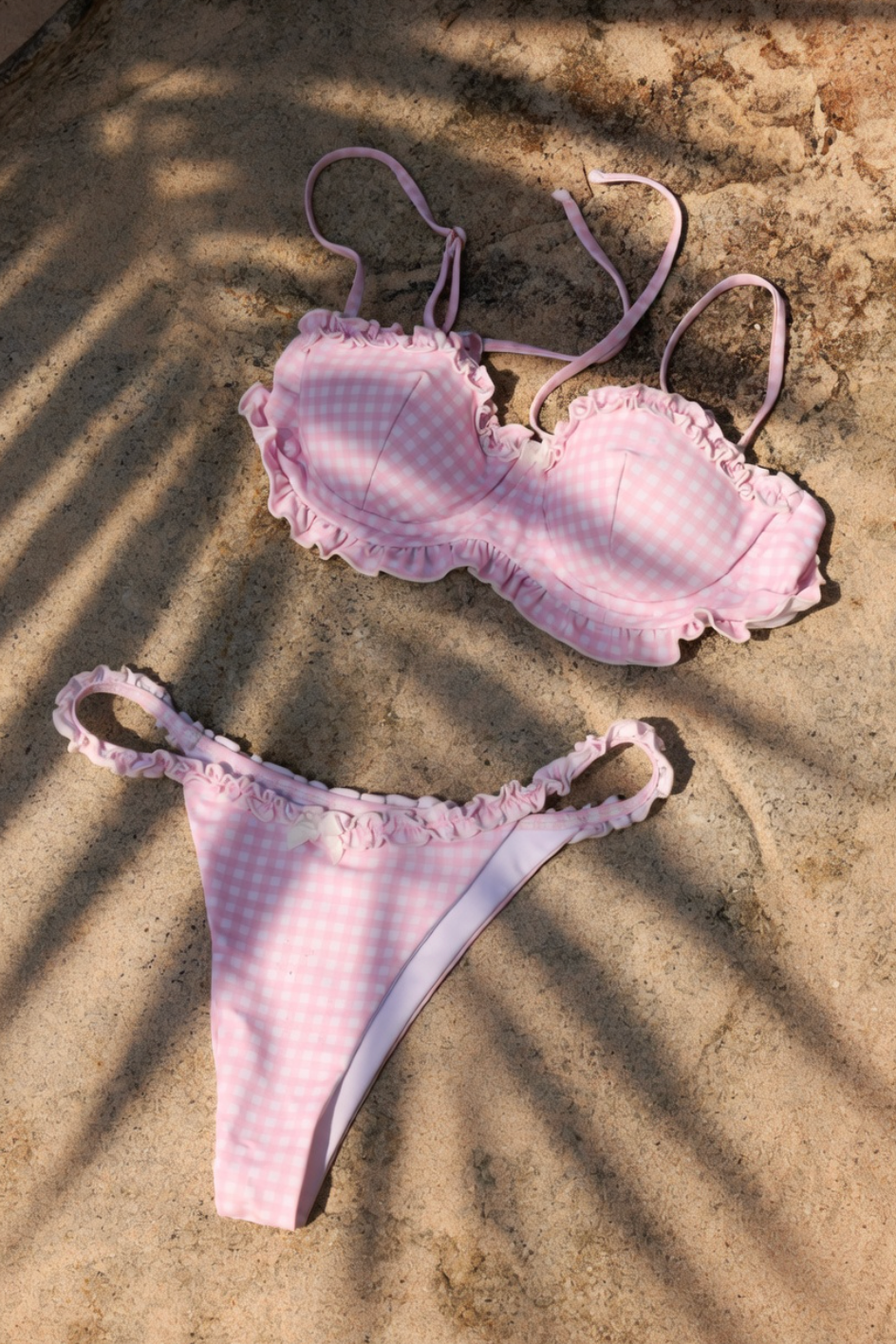 The Muse Top - Checked Pink